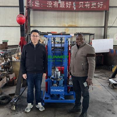 Africa Congo Agents Visit SUNMOY DRILLING RIG Factory - 240326