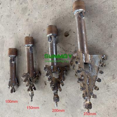 Alloy drilling bit for soil