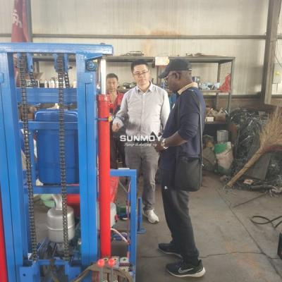 Ghanaian Agents Visit SUNMOY DRILLING RIG Factory - 231115