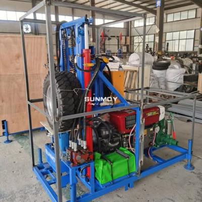 This HF300D water well drilling rig equipped with air cooled diesel engine is delivered to Romania 