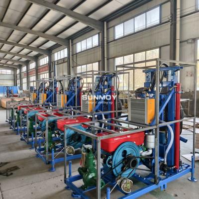 Sunmoy drilling rig and air compressor, electrical forklift are delivering to Argentina